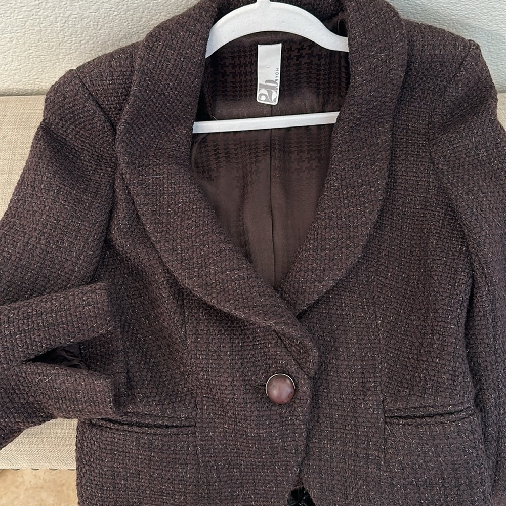 2b Rych Tweed Blazer With One Button Closure - image 5